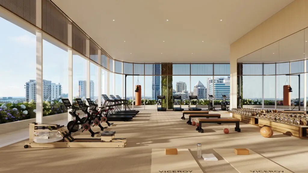 Fitness center at Viceroy Residences Fort Lauderdale
