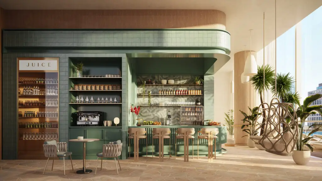 Juice bar at Viceroy Residences Fort Lauderdale