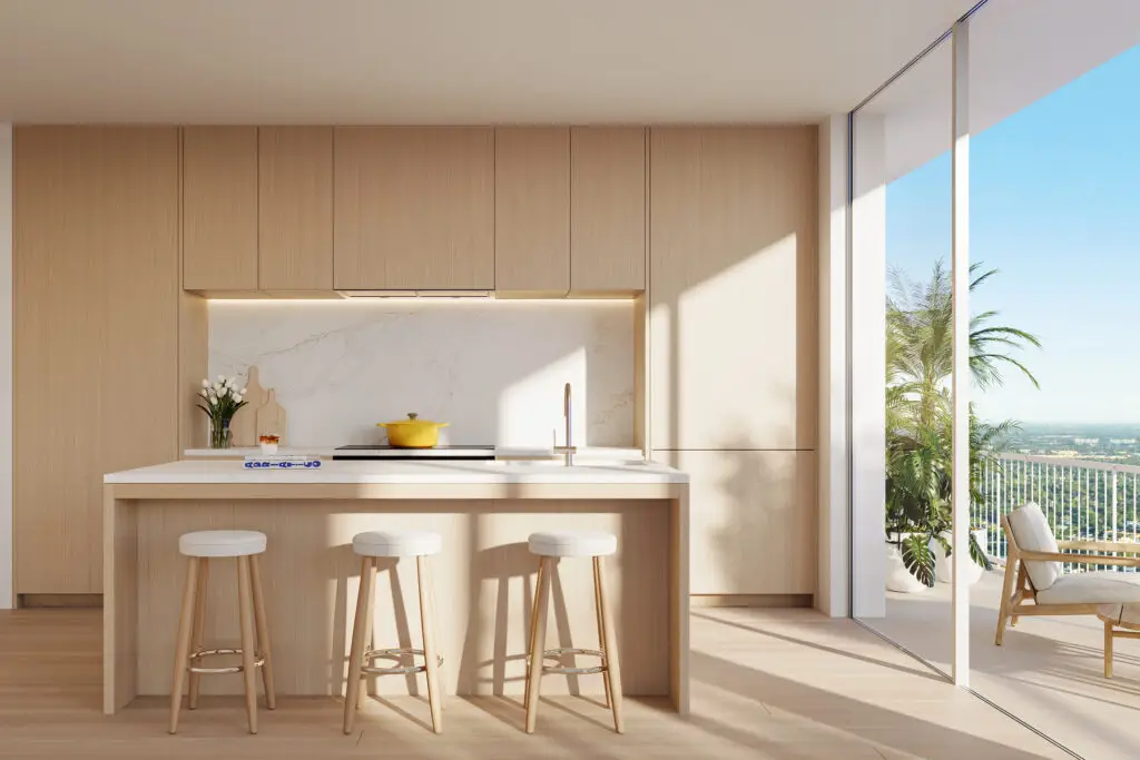 Residence kitchen at Viceroy Residences Fort Lauderdale
