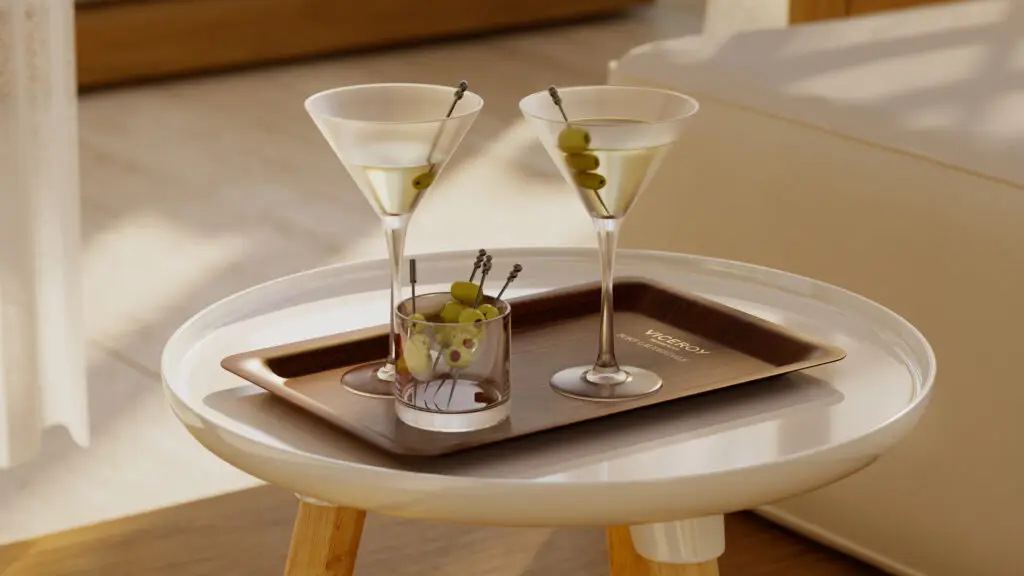Poolside drinks at Viceroy Residences Fort Lauderdale