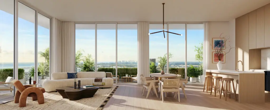 Residence living room at Viceroy Residences Fort Lauderdale