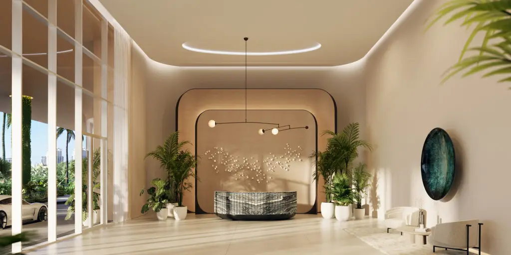 Lobby at Viceroy Residences Fort Lauderdale