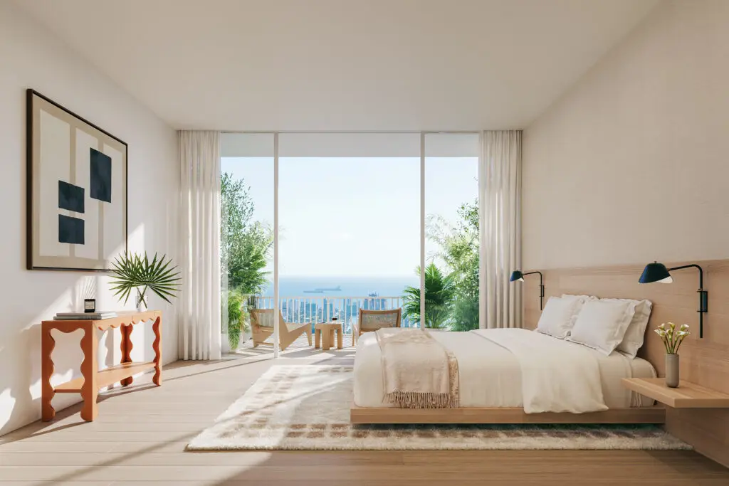 Primary bedroom at Viceroy Residences Fort Lauderdale